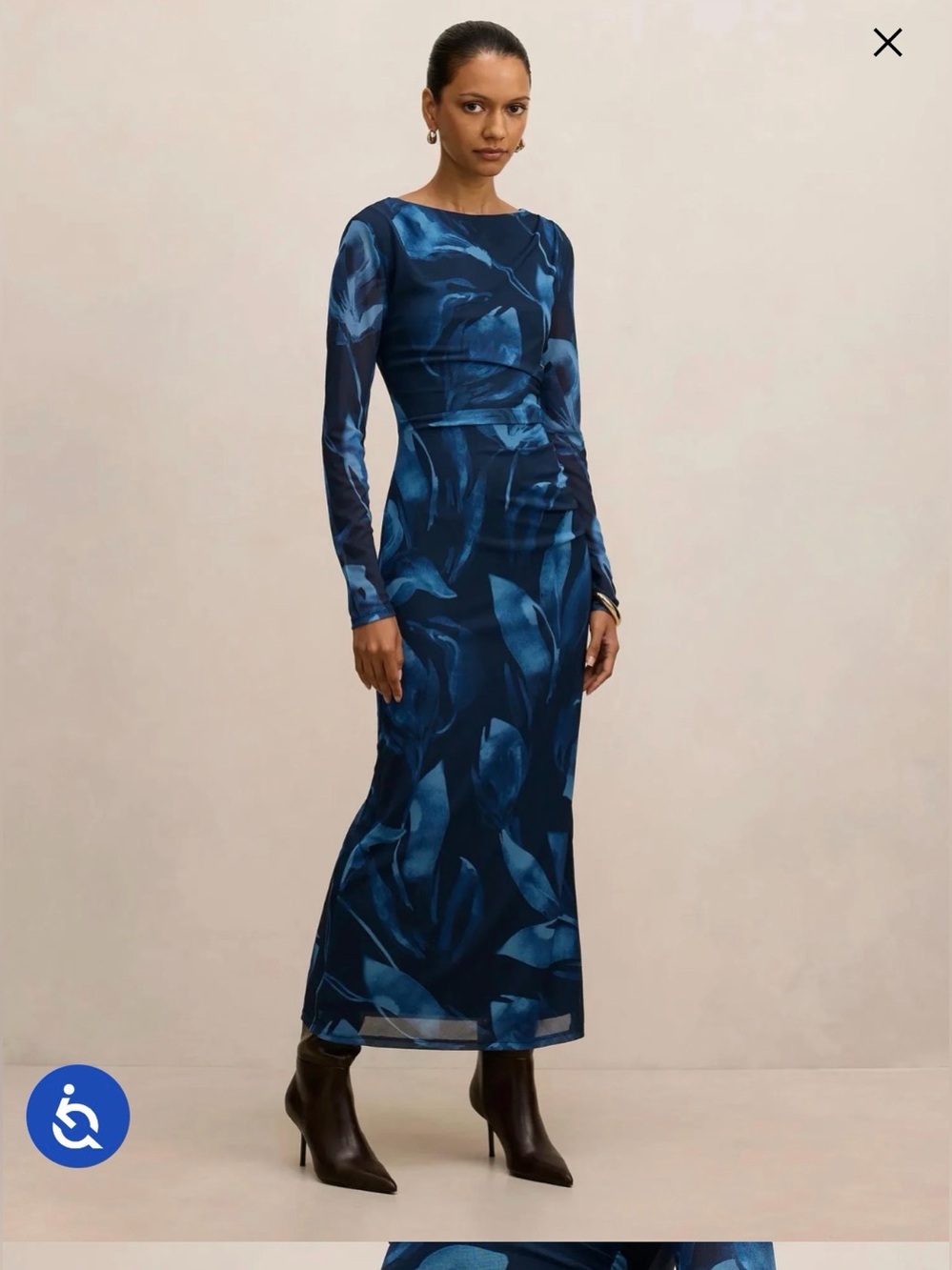 Ever New Alannah abstract floral fitted dress